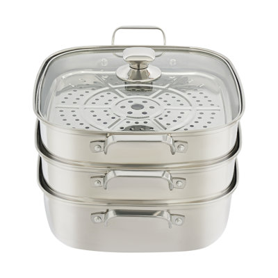 3-Tier Steamer Pot with Lid