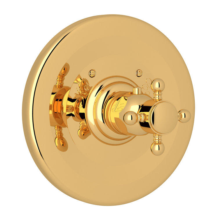 Thermostatic Valve Trim with Cross Handle and Without Volume Control