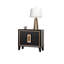 Mobilier de chambre à coucher contemporain avec tiroir et table de chevet 1 pièce Espresso-353295283