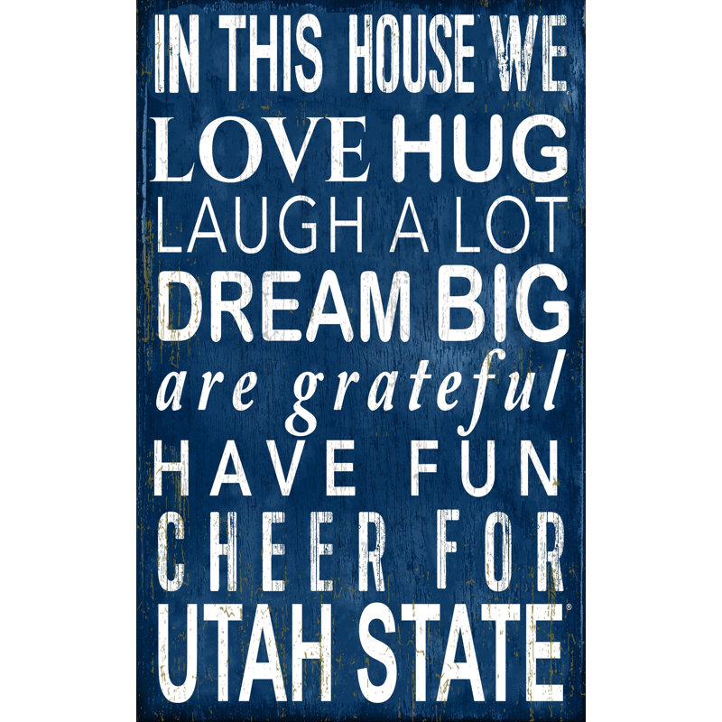 Décoration murale dans ce panneau maison NCAA, Aggies de Utah State