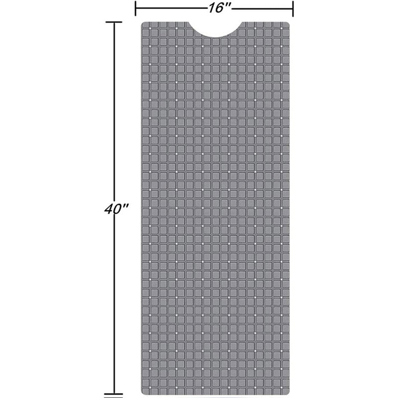 WOWMTN Bathtub Square, 40x16,Soft Feet, Bathroom Accessories, Grey