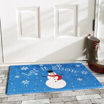 Christmas Door Mats Xmas Doormat Outdoor Rug Non-Slip Floor Mats Santa and  Gift Printed Decorative Entrance Door Rugs for Christmas Indoor Outdoor  Bathroom Kitchen Decoration,17.7 x 29.5 Inch(Green)