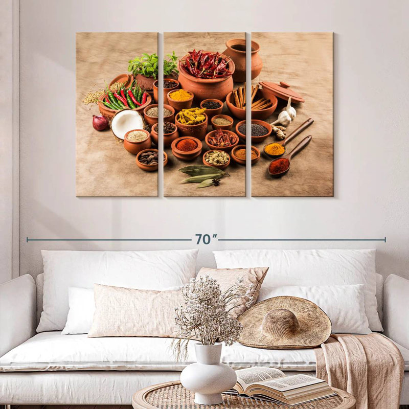 Yarlin Indian Spices, 32" H x 50" W