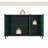 3-Door Cabinet with Powder Coated Metal Feet-109188325