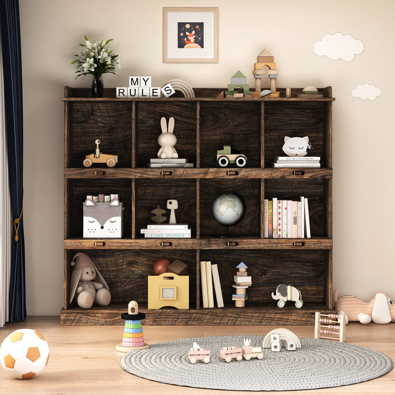 10-shelf Bookcase. Organize Your Belongings Easily. 15mm Particle Board, 3mm . . 52.91" X 12.12" 47.02 Storage For Various Items. Wooden Structure With Finish. Board &