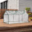 Serre transparente avec design fonctionnel pour l'extérieur, 46,8 x 24 x 24 po, PVC et acier