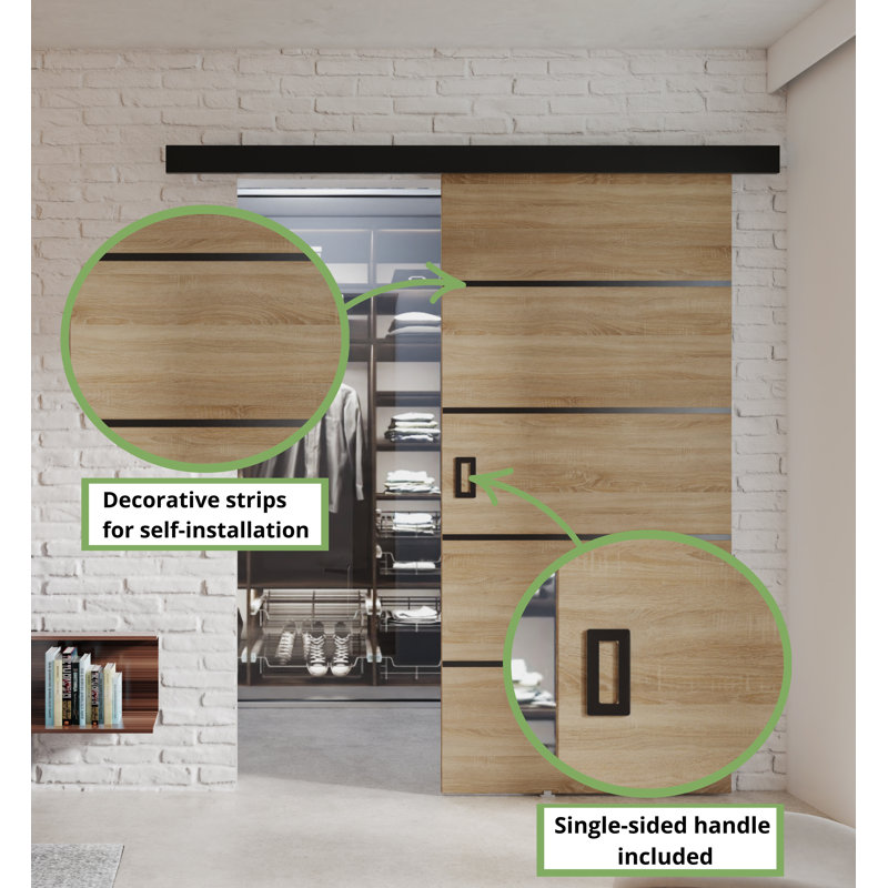DOOR WERDI 1, Sonoma Oak, 102cm x 205cm