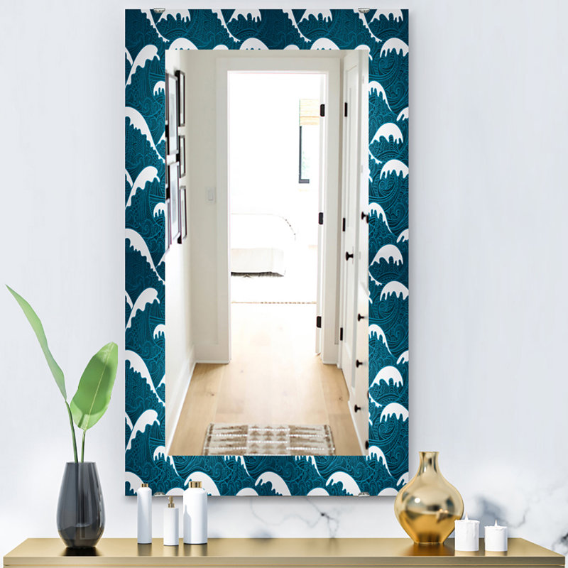 Miroir mural ondulations, H 39,4 po x l 29,5 po
