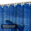 Rideau de douche avec 12 crochets Whale-1095496006