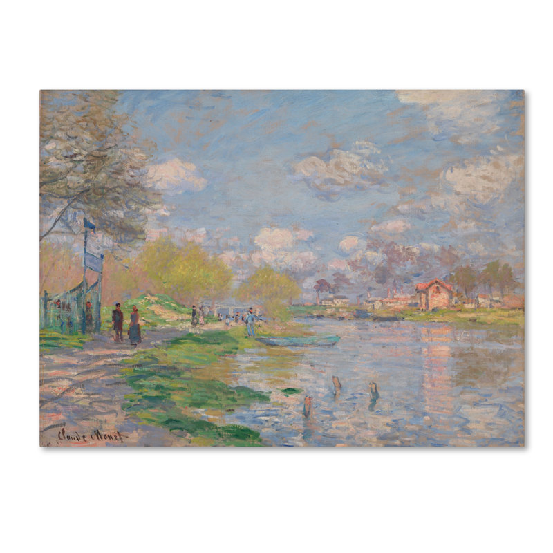 «spring print sur toile tendue, H 24 po x l 32 po