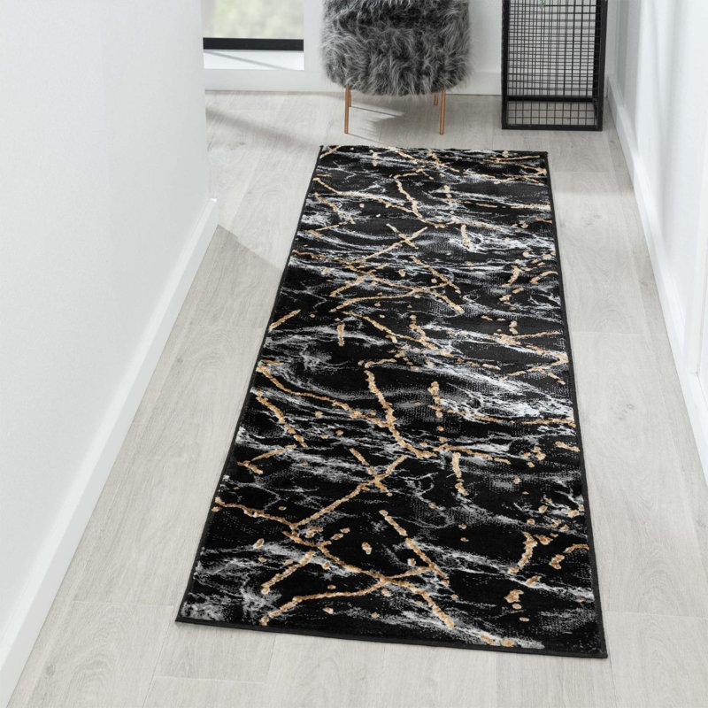 Macaully Abstract Indoor Rug, Runner 2' x 7'