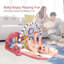 Tapis de jeu pour bébé Baby Gym, tapis de jeu pour bébé avec 5 jouets sensoriels pour bébé
