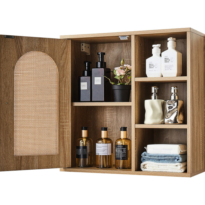 Bathroom Wall Cabinet Over Toilet Storage Medicine Cabinet Door & Shelves