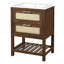 Meuble-lavabo 24 po avec lavabo intégré en céramique, armoire avec tiroir profond et tiroir basculant pour salle de bain petite à moyenne-840297688