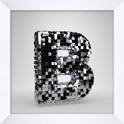 Disco Letter B Print by Mat Sanders