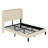 Metal Platform Bed Frame Featuring A Convenient Charging Station