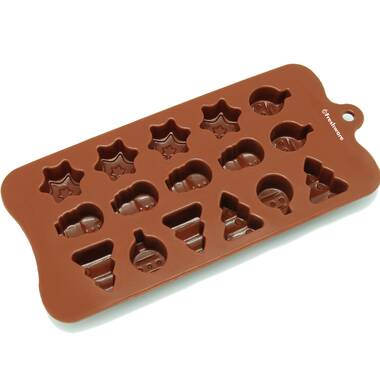 Break-Apart Chocolate Molds Silicone Chocolate Bar Sweet Molds Hot Chocolate  Energy Bar Moulds Rectangle Baking Silicone Bakeware Molds Pack of 2