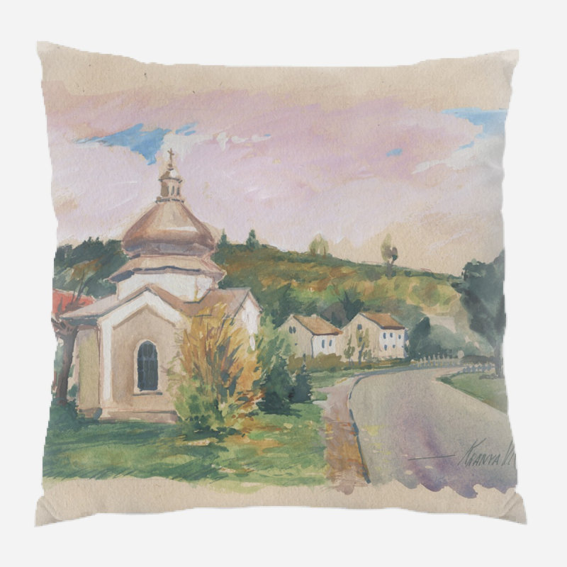 Andreasen Outdoor Reversible Throw Pillow, Indoor , Microsuede