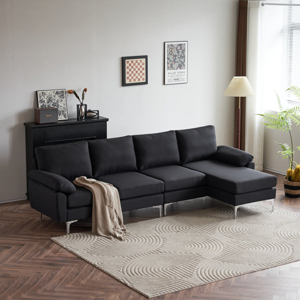 Wrought Studio L-Shaped Sectional Sofa | Wayfair