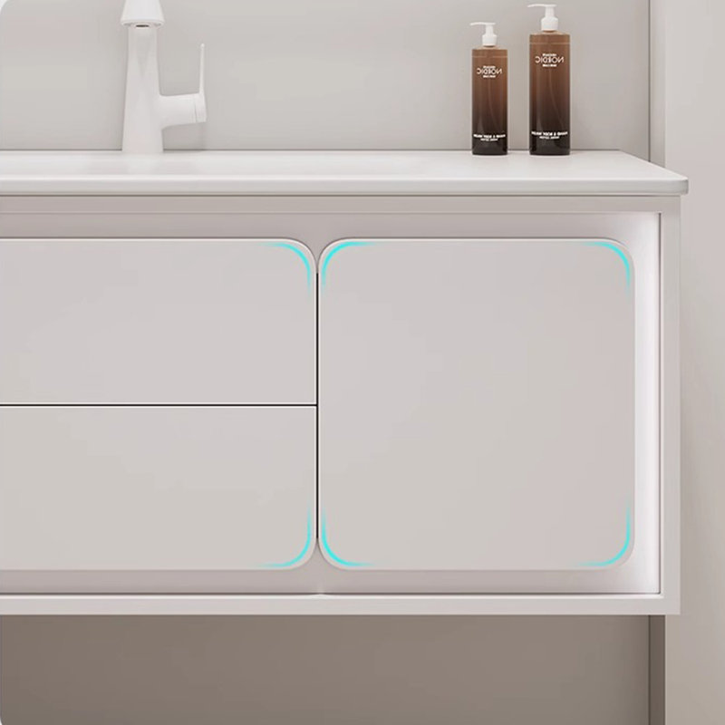 Light luxury cream style bathroom cabinet
