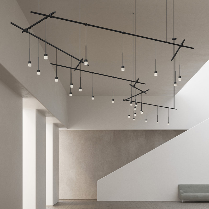 Lustre linéaire linéaire à 25 lumières Suspender®