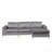 Velvet Sectional Sofa With Chaise-743073555