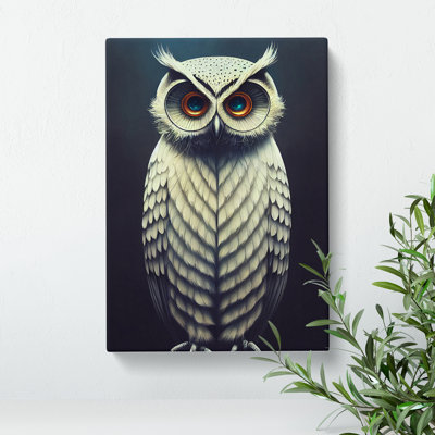 An Artful Owl - Wrapped Canvas