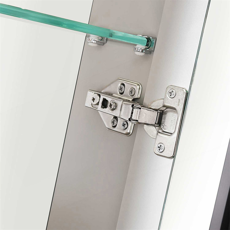 40 po L 30 po Grande armoire à pharmacie rectangulaire à surface en H H avec miroir en aluminium