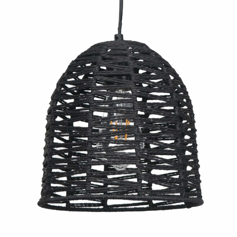 Acey 22cm H Paper Pendant Shade ( Uno ), Dark