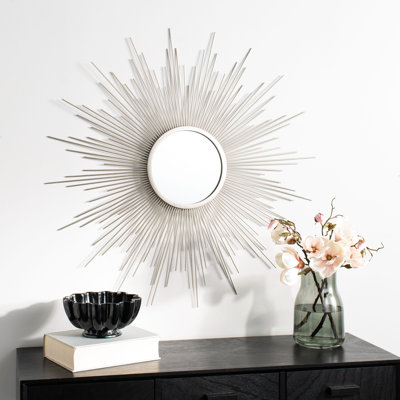 Knouse Metal Flat Wall Mirror