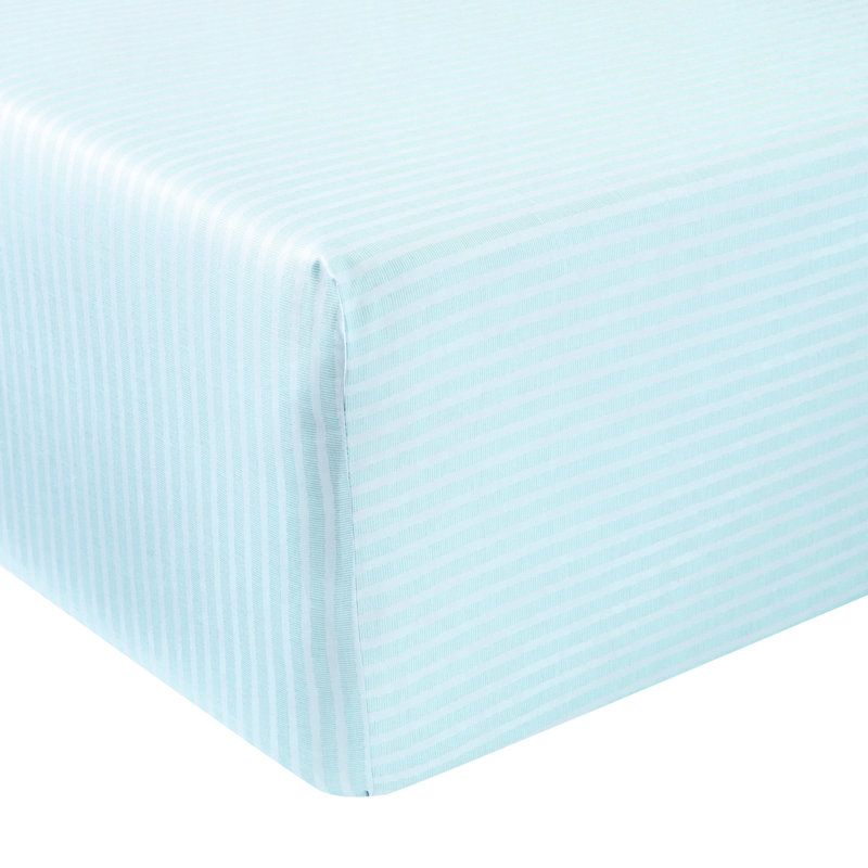 Conte Egyptian Cotton Sateen Striped Fitted Sheet, King Fitted Sheet