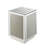 Dedman Glam Square Accent Table with Mirrored Inlay Top and Case-Frame