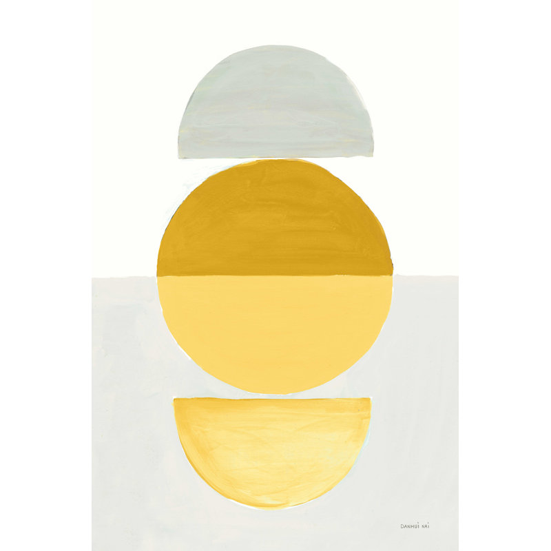 «In Entre I», reproduction sur toile tendue jaune, L 12 po x H 18 po x P 1,25 po