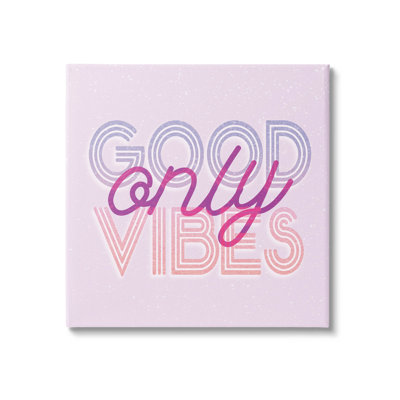 " Good Vibes Only Retro Text " by Lil' Rue