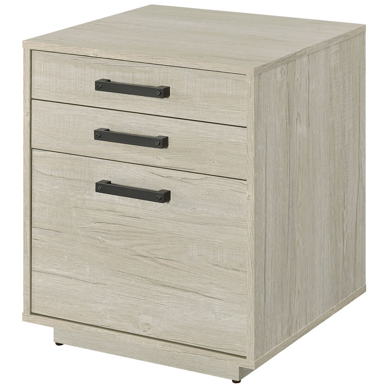Contemporary, 3 - 4 Drawers, Office File Cabinet, Freestanding, White Washed Grey, Arm, Design, Construction And Gray Freestanding Drawer Cabinet For Home Office, Arm And Contemporary Style, Main
