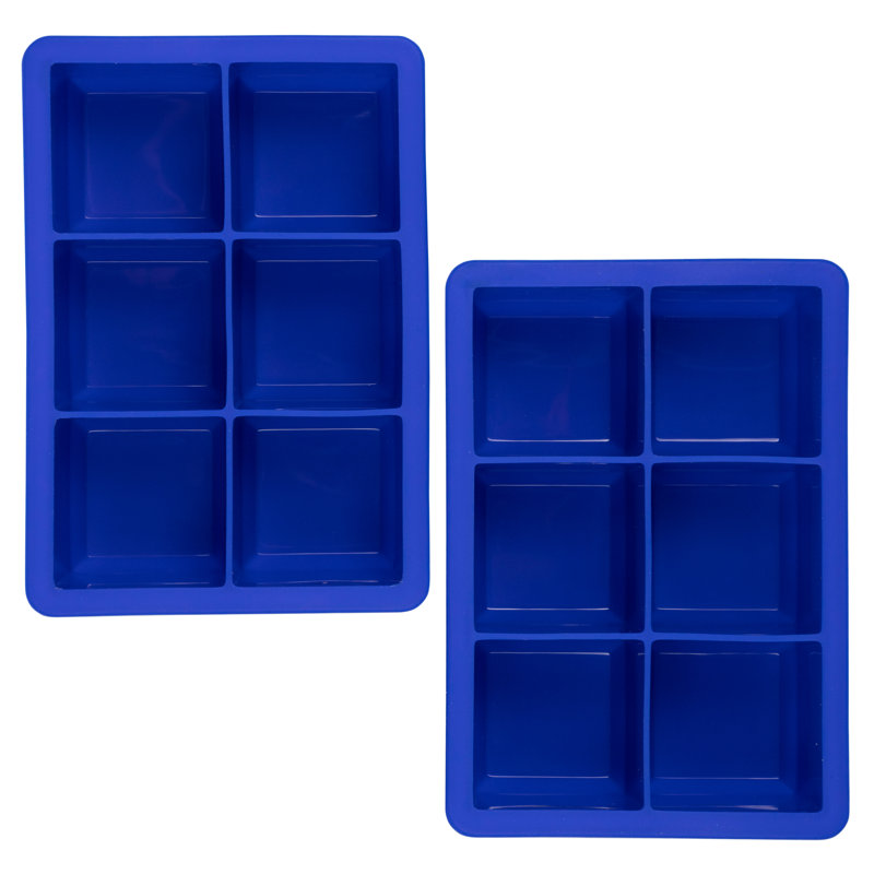 King Cube Ice Tray Set of Two, Blue