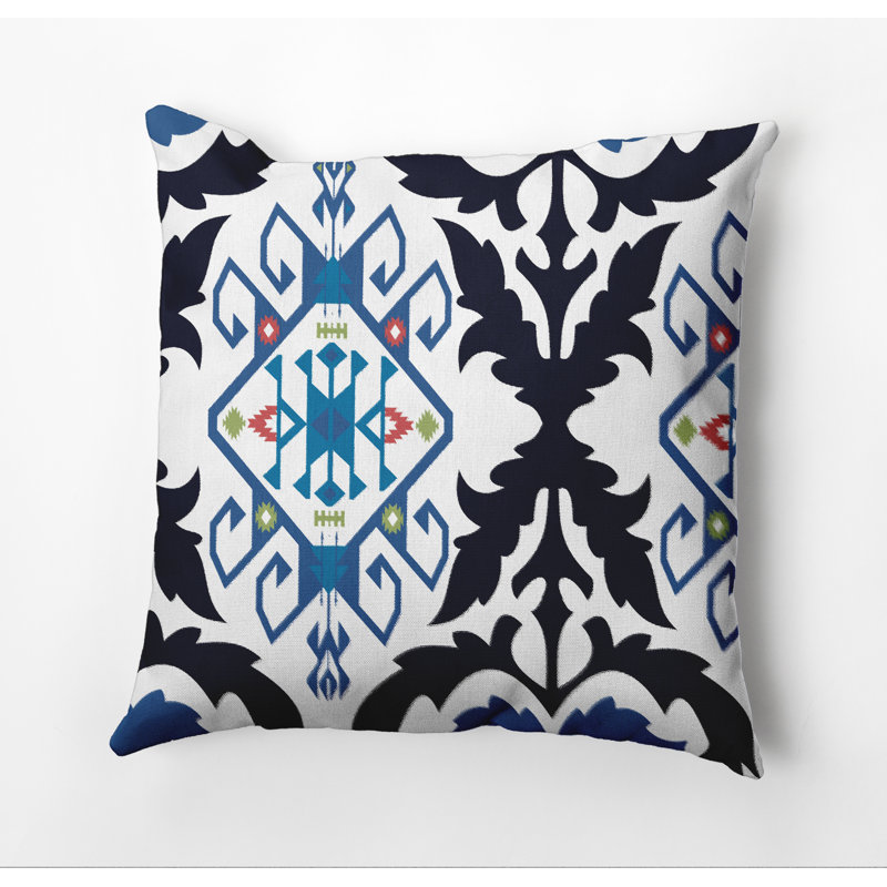 Housse et insert de coussin carré Happy Hippy, Bleu marine, 20 po x 20 po