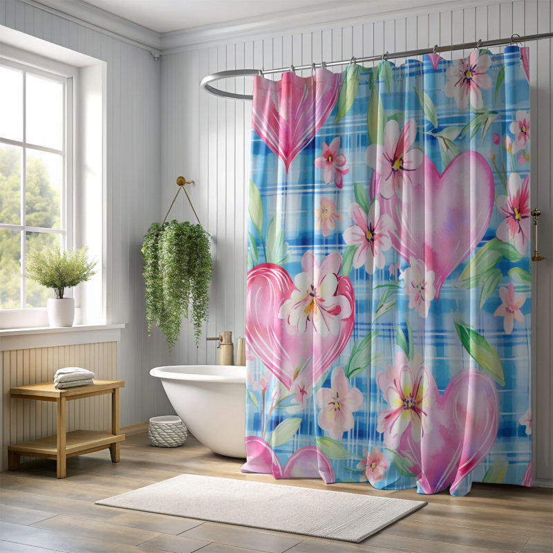 Rideau de douche standard 1 pièce, H 74 po x l 71 po