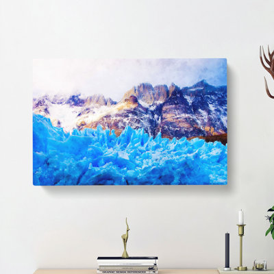 Mountains And Glaciers In Chile - Wrapped Canvas