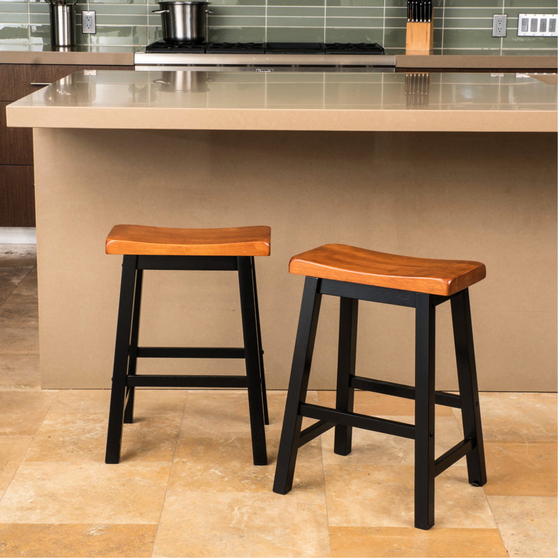 Tabouret de selle 24 po en noyer