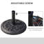 Round Resin Umbrella Base Stand Market Parasol Holder-491959078