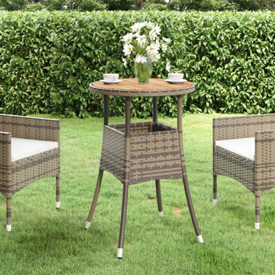 Garden Rattan/Steel/Wooden Dining Table