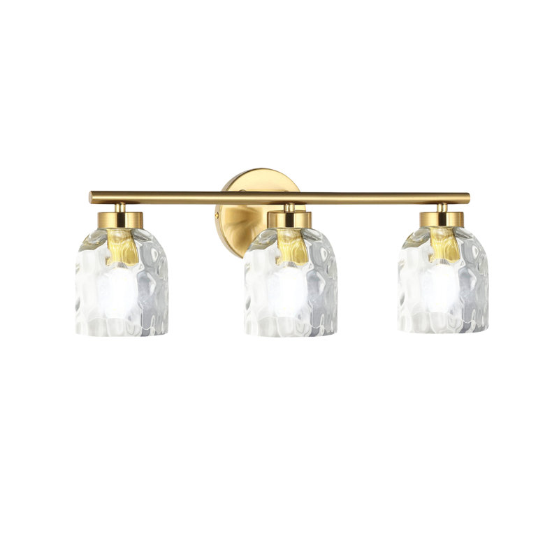 Éclairage pour meuble-lavabo 3 lumières Griffith, Laiton vieilli