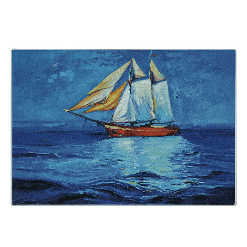 Planche à découper en verre trempé Ambesonne