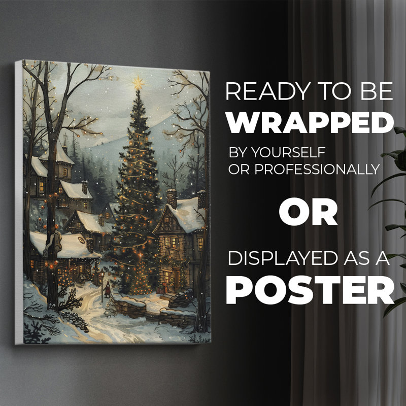 Art des Fêtes de Noël DCXV III - Impression sur toile seulement - NON-CADRE