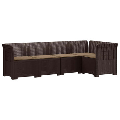 234 cm W Patio Sofa with Cushions