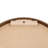 Round Magnetic Wall Chalkboard With Rustic Brown Frame