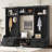 4-in-1 Detachable Hall Tree with Storage and 7 Hooks, Multiple Functions Hallway Coat Rack with Storage Drawers and Cabinet,  Shoe Bench for Entryway Hallway-236860285