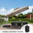 Shalonte 132'' Cantilever Umbrella with Crank Lift Counter Weights with Base in Ground-648751394