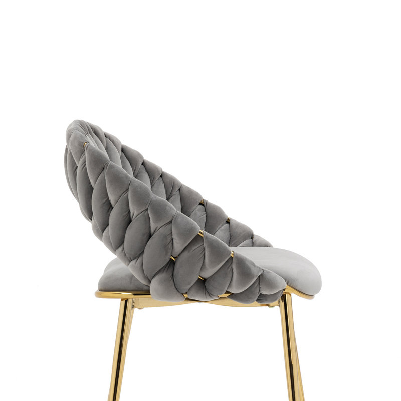 Chaise d'appoint large 22,44 po Terrico, Polyester gris